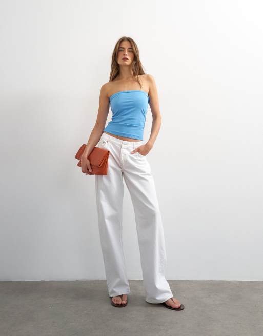 Topshop – Blå bandeau-topp, 2 av 4
