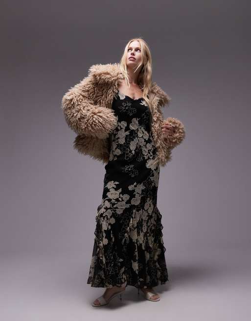 Maxi Dress Topshop Beaded Dress Fringe Dress Topshop Evening Wear