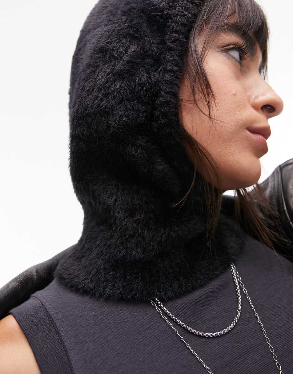 Topshop Blake soft touch balaclava in black | research.engr.tu.ac.th