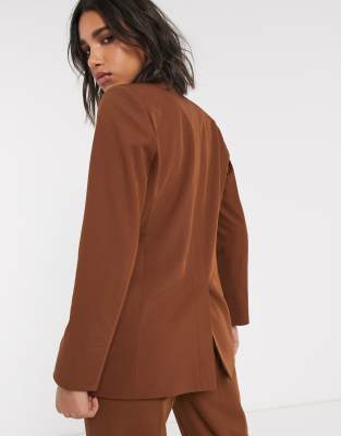 topshop brown blazer