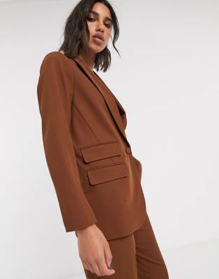 ensemble tailleur marron