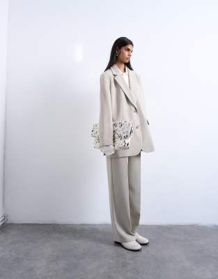 Topshop - Blazer d'ensemble - Taupe | ASOS