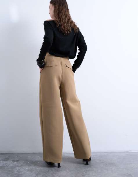 Topshop – Blazer im Grandad-Stil in Beige, Kombiteil - view 1