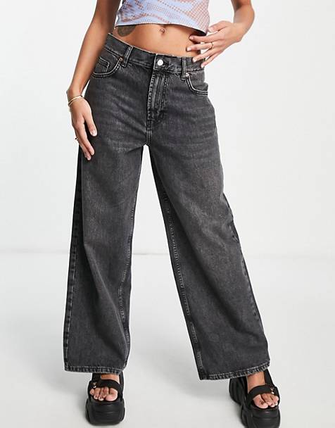Baggy jean with side rip in mid ASOS Damen Kleidung Hosen & Jeans Jeans Baggy & Boyfriend Jeans 