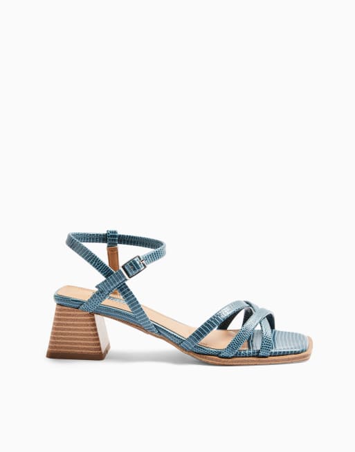Topshop blue top sandals
