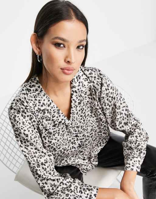 topshop animal print shirt