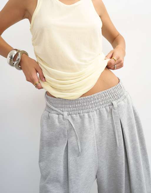 Topshop board shorts in grey marl, 2 of 5