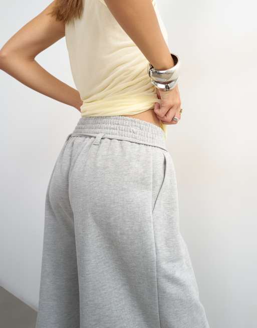 Topshop board shorts in grey marl, 5 of 5