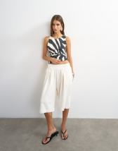 Topshop board shorts in ivory