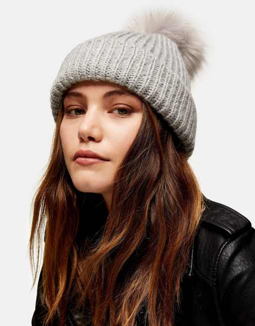 Grey sales bobble hat