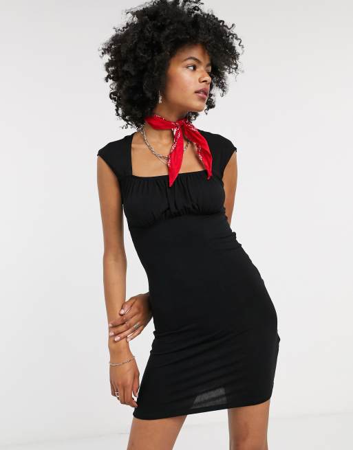 Topshop black bodycon store dress