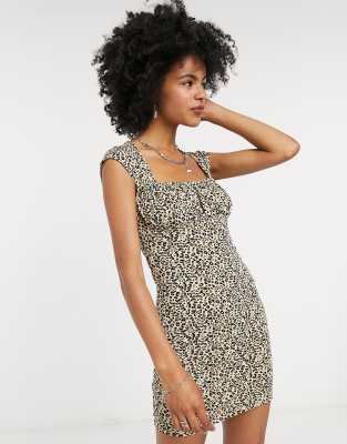 topshop leopard print dress