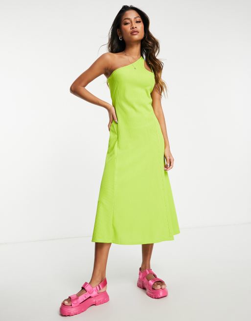 Topshop on sale neon dress