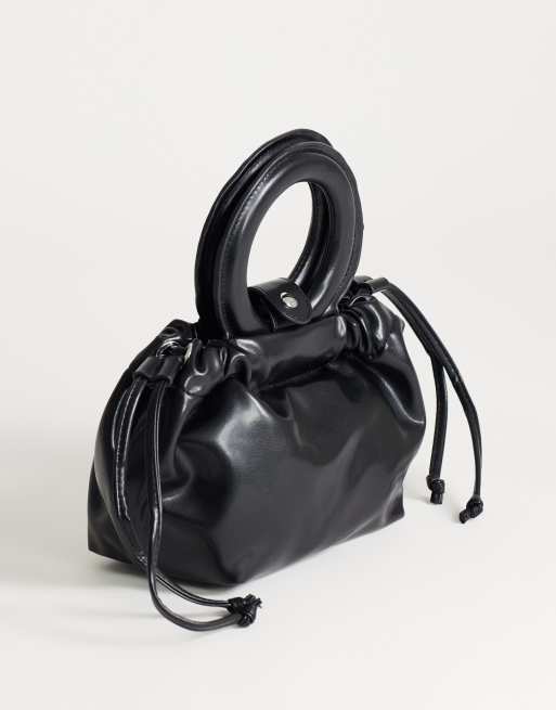 Topshop - bolso pequeño de mano en negro, 3 de 4