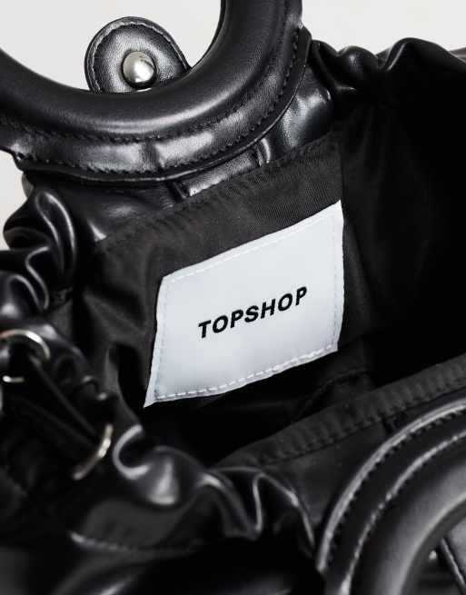 Topshop - bolso pequeño de mano en negro, 4 de 4