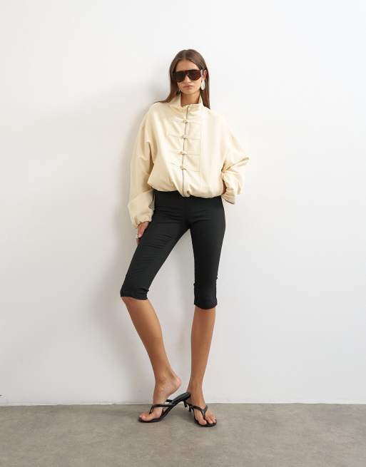 Topshop - Bomber col mao - Écru, 4 de 4