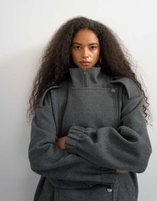 Topshop bomber formale grigio, 2 di 4