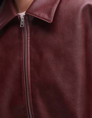 Veste Bomber Femme En Polaire Sherpa - Manches Longues, Fermeture éclair, Coupe Ample, Coloris Bordeaux - 13