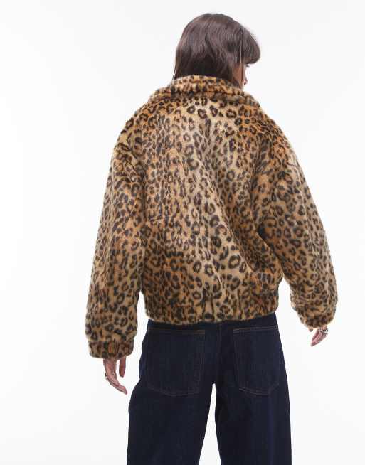 Veste Bomber Femme Imprimé Léopard Et Floral - Fermeture éclair Chaîne - Neuf Avec étiquette