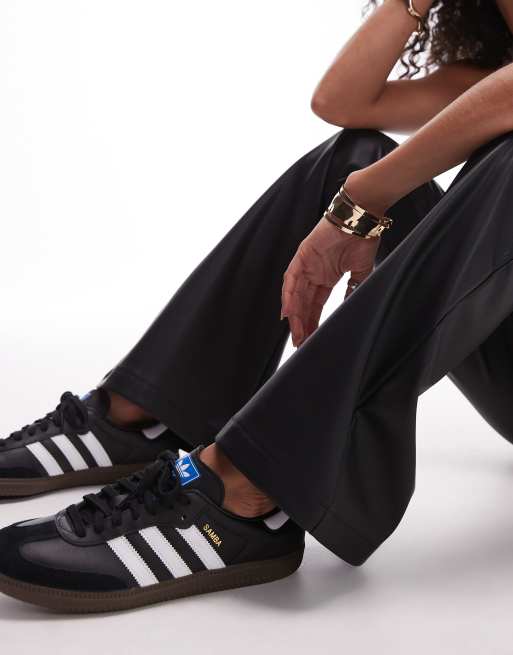 adidas gazelle silver green womens Women's Bring The Good Vibes Caramel Brown Faux Leather Lace-Up Sneakers | Size: 6