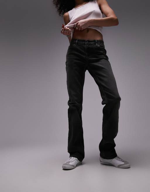 Cra wallonieShops Calvin Klein Jeans Big Tall Slim fit T shirt met monogram logo in grijs Topshop bootcut jeans in dirty grey