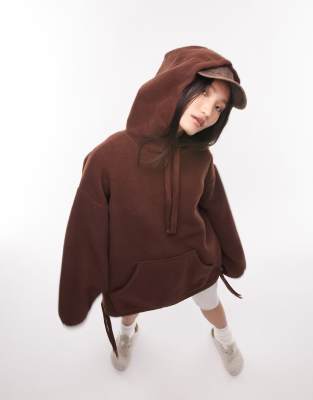 Borg discount oversized hoodie