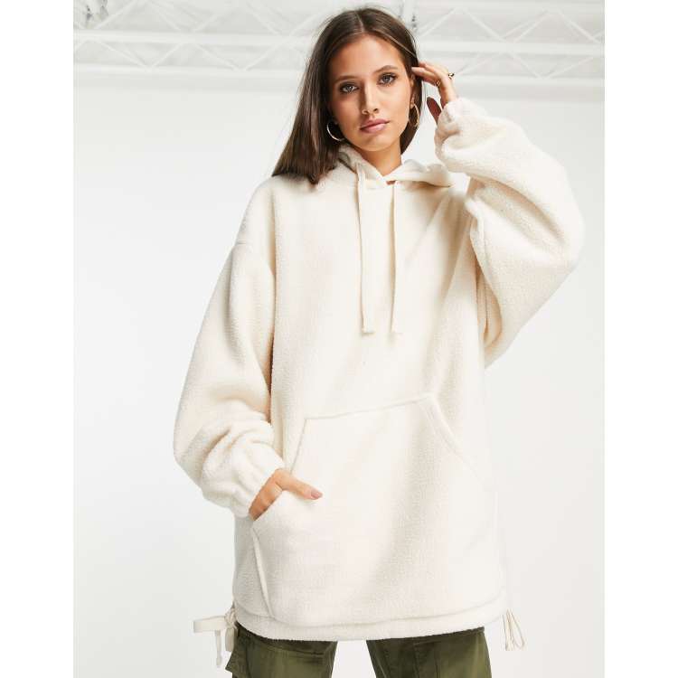 Cream oversized hoodie deals