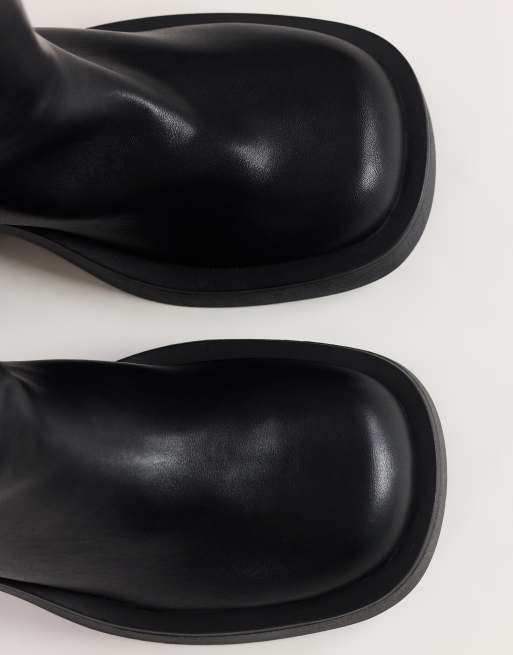 Topshop - botines chunky Lillian en negro, 3 de 4