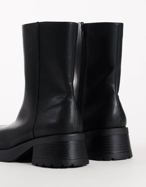 Topshop - botines chunky Lillian en negro, 4 de 4