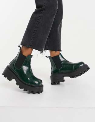 bottes vert bouteille