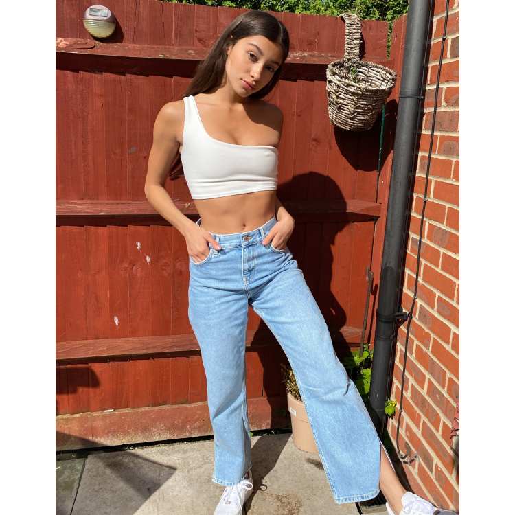 Topshop split top hem sweatshirt
