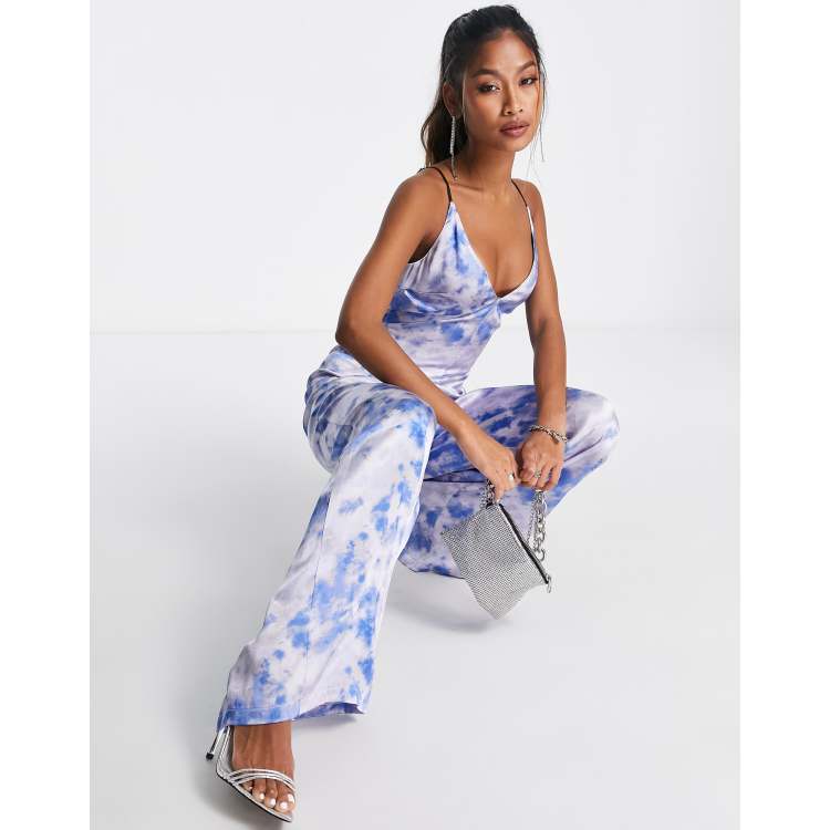 Tie-Dye Workwear Wide Leg Jeans