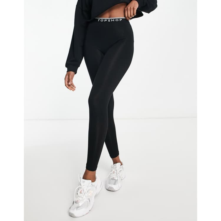 Topshop leggings with band clearance