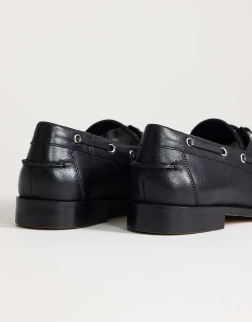 Topshop – Brandi – Schnürschuhe aus Leder in Schwarz, 2 von 4