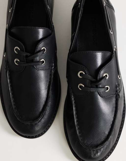 Topshop – Brandi – Schnürschuhe aus Leder in Schwarz, 4 von 4