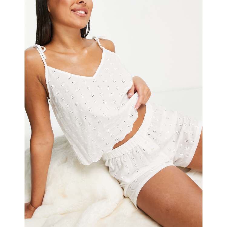 Pyjama broderie anglaise new arrivals