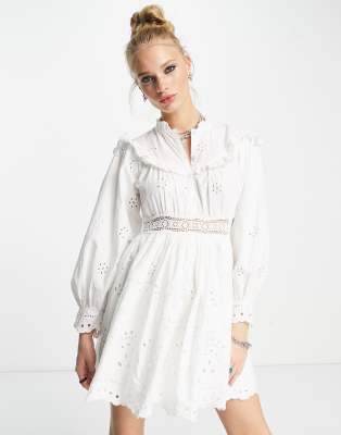 topshop broderie maxi dress