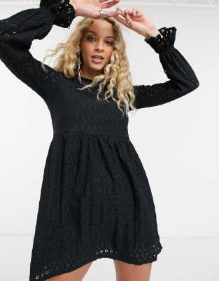topshop black mini dress