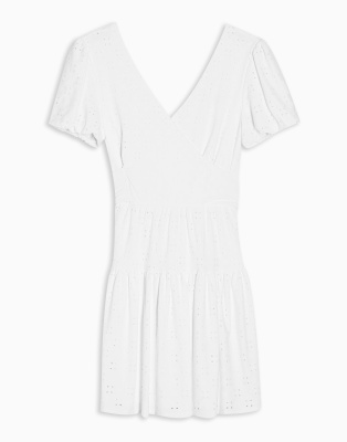 topshop white broderie dress