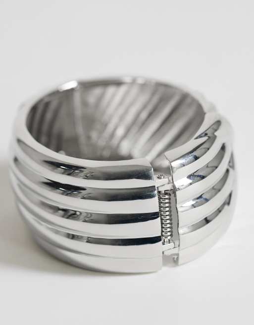 Topshop Brooklyn 2-pack armband i silver, 2 av 3
