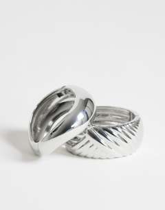 Brooklyn 2pk bangles in silver