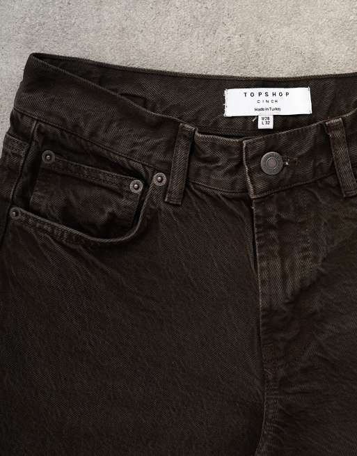 Topshop – Bruna jeans med låg, indragen midja, 5 av 7