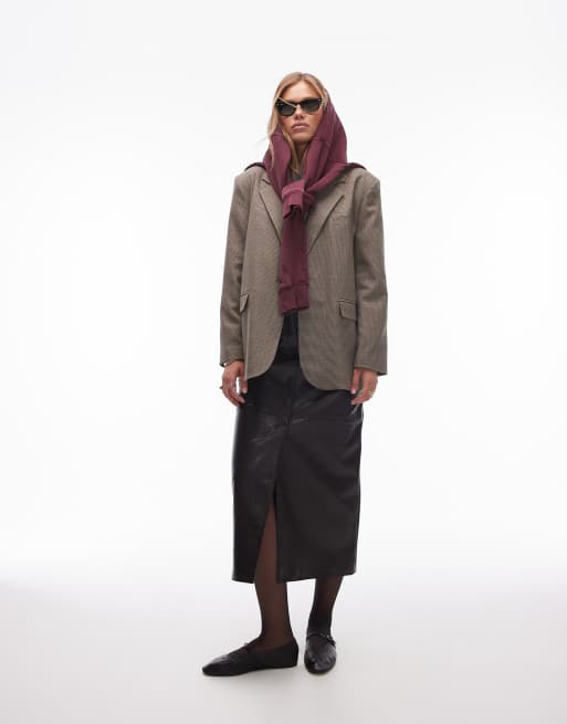 Topshop – Brunrutig kavaj, del av set, 5 av 5