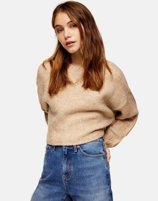 Topshop ottoman hotsell crop sweater