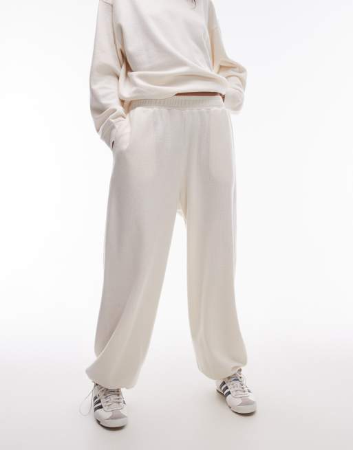 Topshop cream joggers top