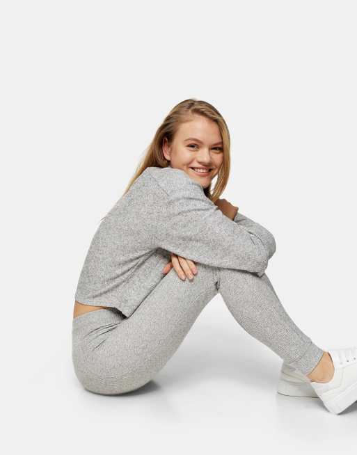 Topshop grey hot sale tracksuit bottoms