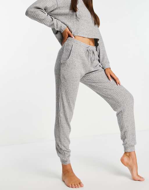 Topshop brushed tracksuit in grey ASOS