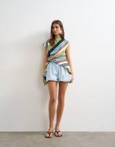 Topshop bubble short in sky blue