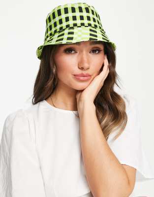 JJXX borg bucket hat in bright purple