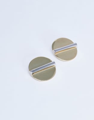 Topshop - Buffy - Statement-Ohrstecker in Goldoptik-Goldfarben